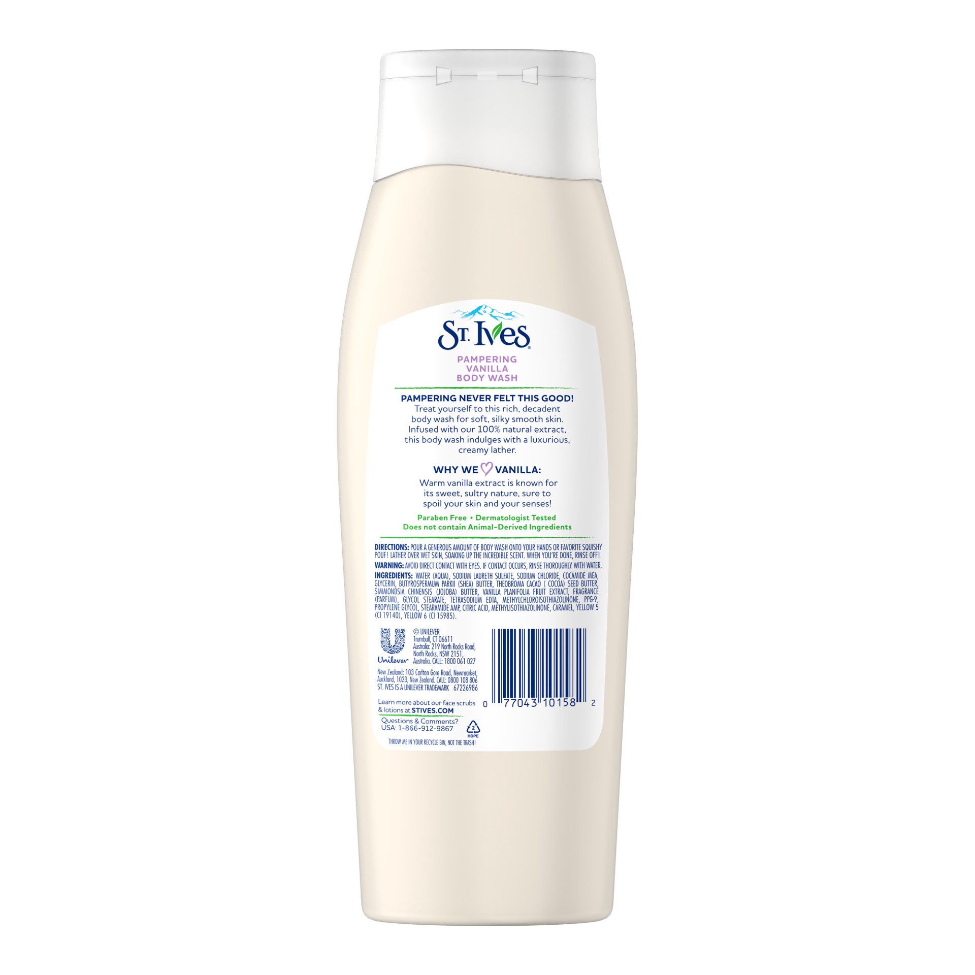 slide 4 of 4, St. Ives Pampering Body Wash Vanilla, 13.5 oz, 13.5 oz