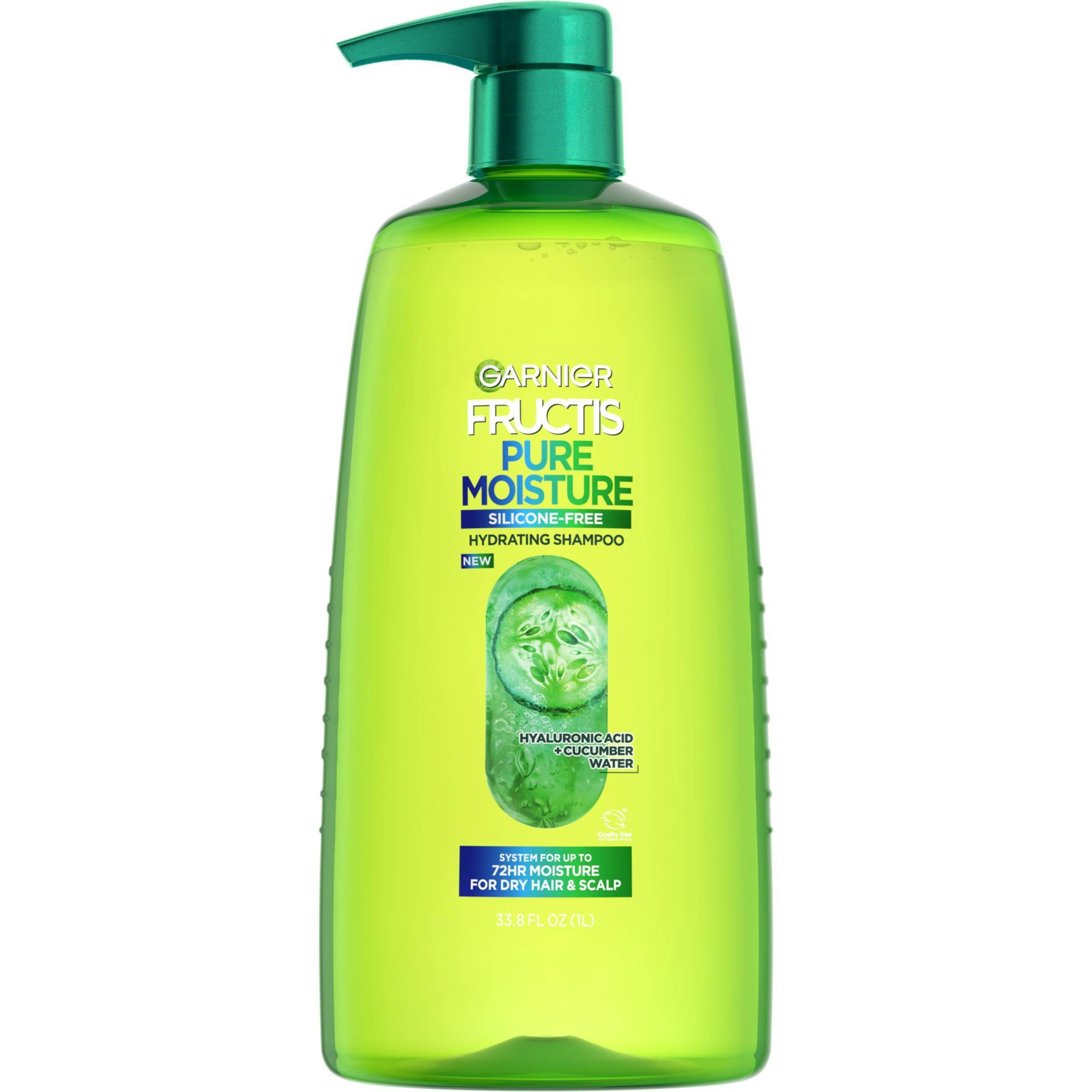 slide 1 of 1, Garnier Fructis Pure Moisture Shampoo, 33.8 oz