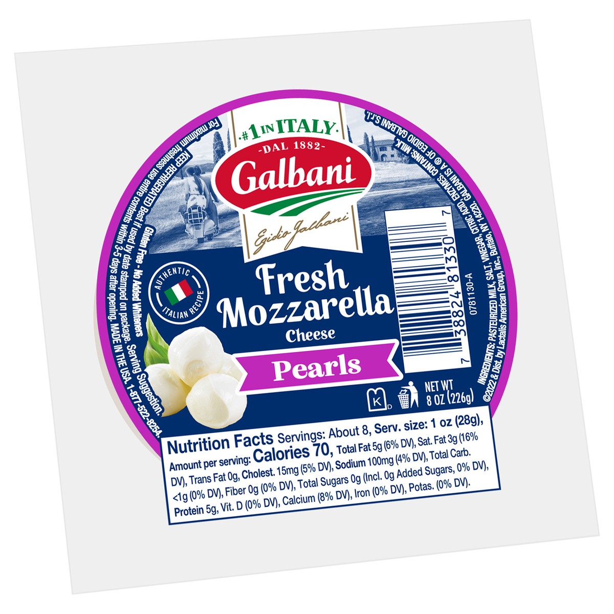 slide 5 of 8, Galbani Mozz Salad Pearls, 8 oz