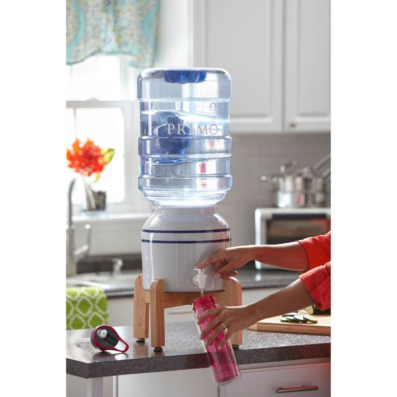 slide 2 of 4, Primo Ceramic Crock Water Dispenser with Stand, 1 ct