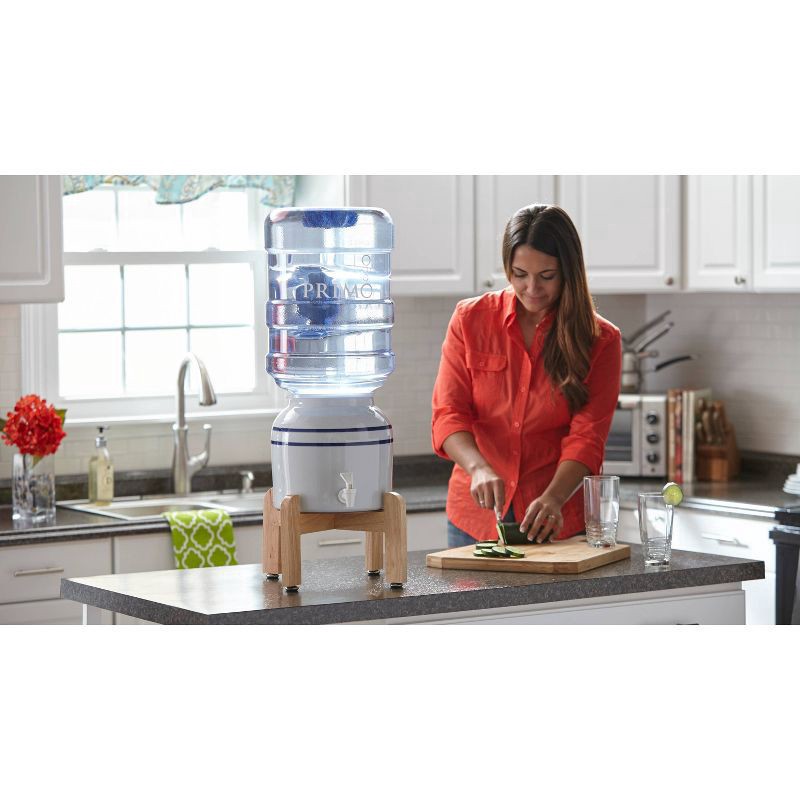 slide 4 of 4, Primo Ceramic Crock Water Dispenser with Stand, 1 ct