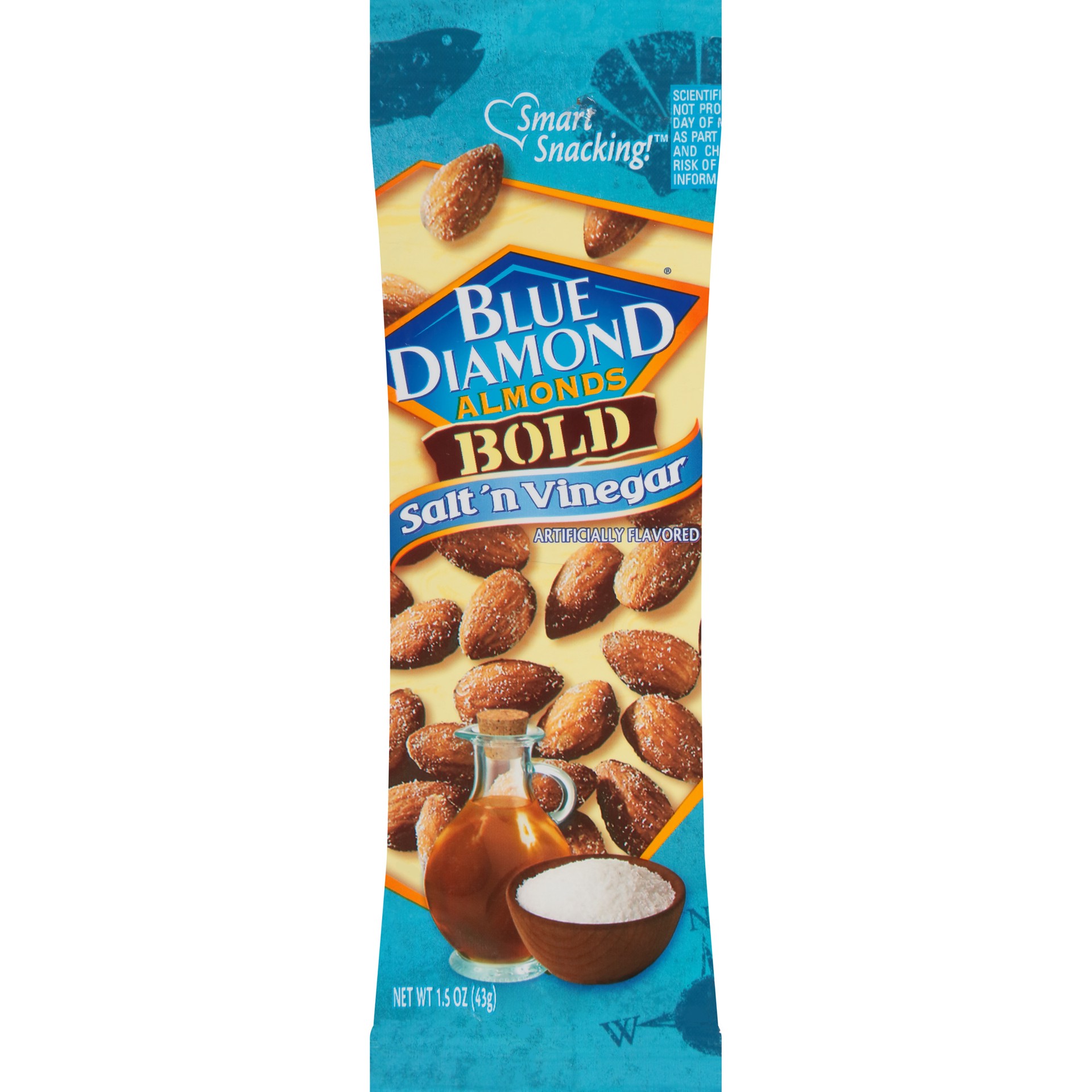 slide 1 of 2, Blue Diamond Salted Almonds, 1.5 oz