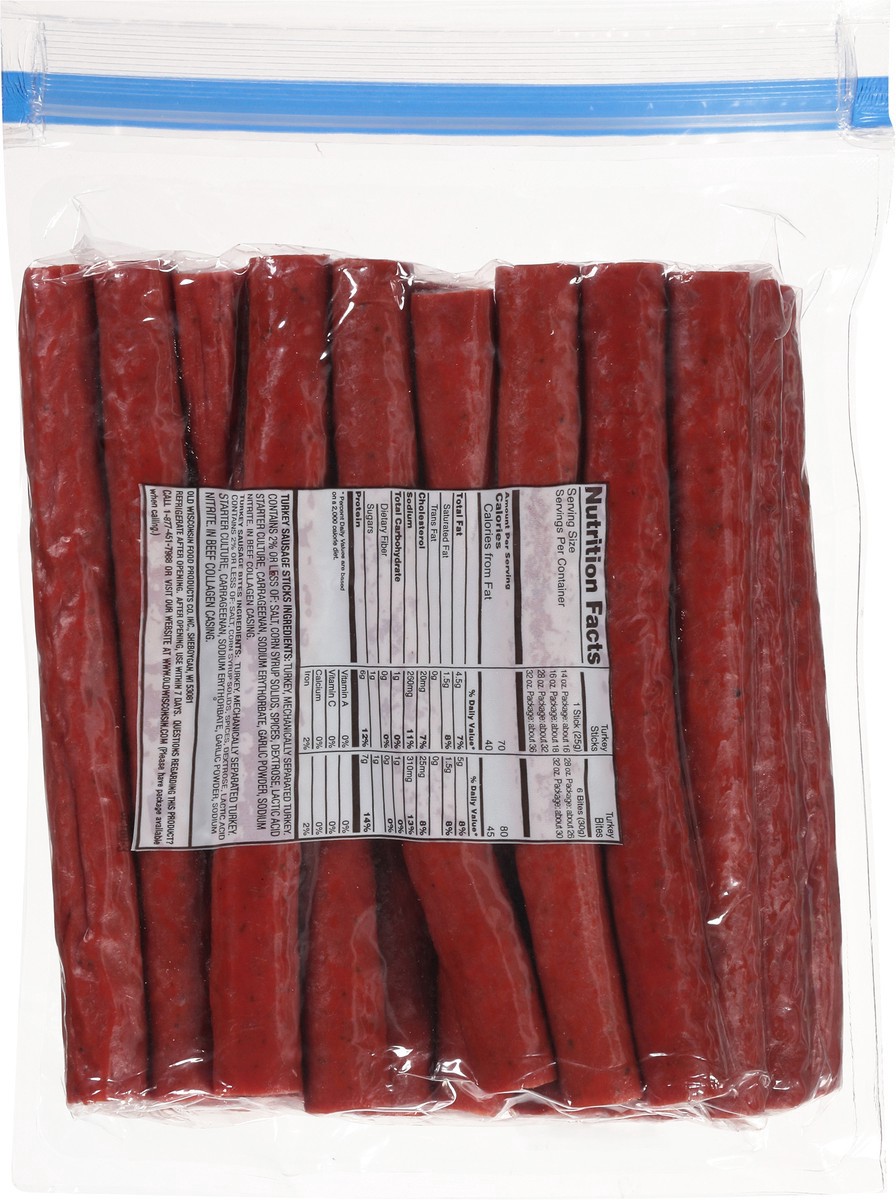 slide 8 of 12, Old Wisconsin Turkey Sausage Sticks 28 oz, 28 oz