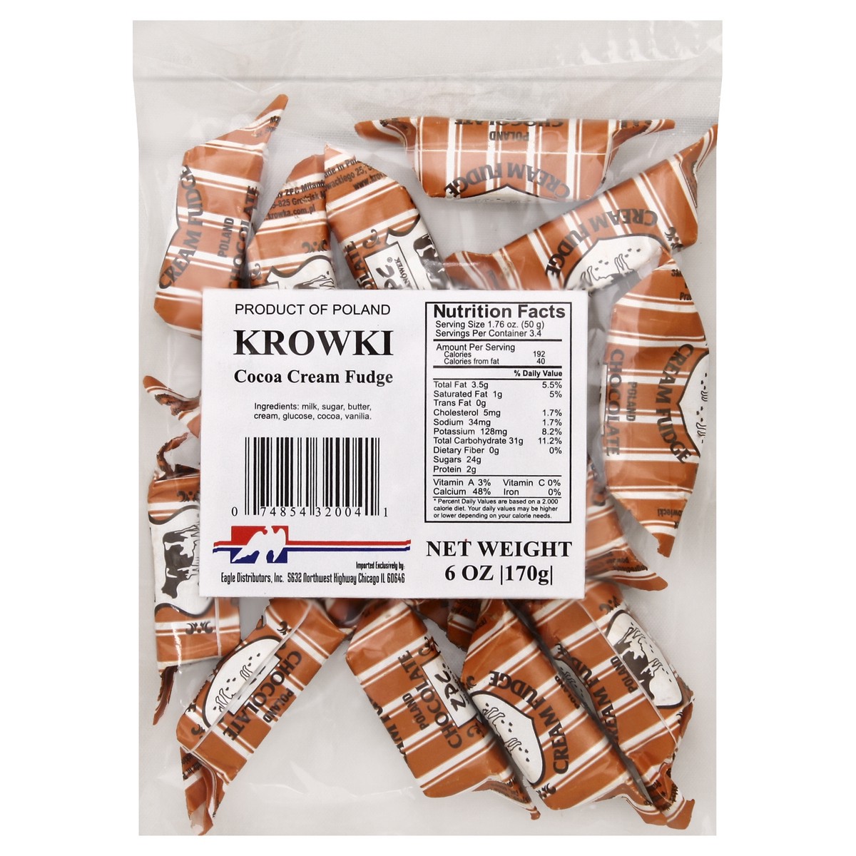slide 5 of 5, Krowki Fudge 6 oz, 6 oz