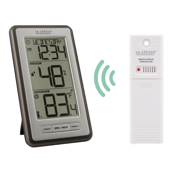 slide 7 of 10, La Crosse Technology Wireless Indoor/Outdoor Thermometer, 1 ct