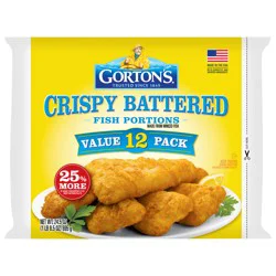 Gorton's Crispy Battered Fish Portions Value Pack 12 Each