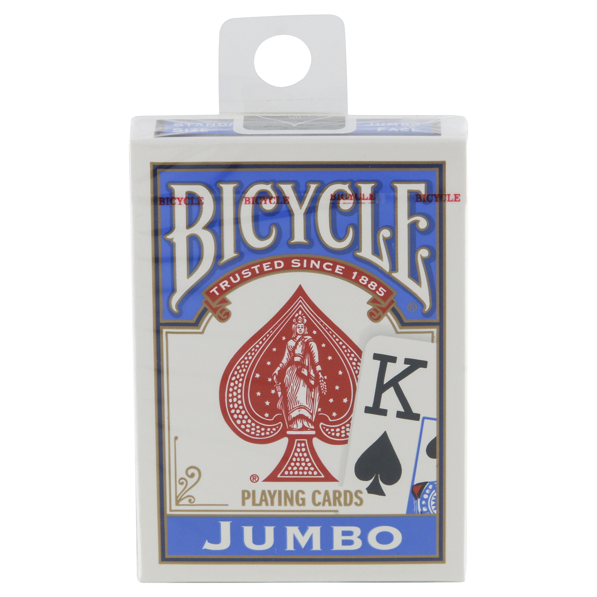slide 1 of 3, Bicycle Jumbo Playing Cards Blue, 1 ct
