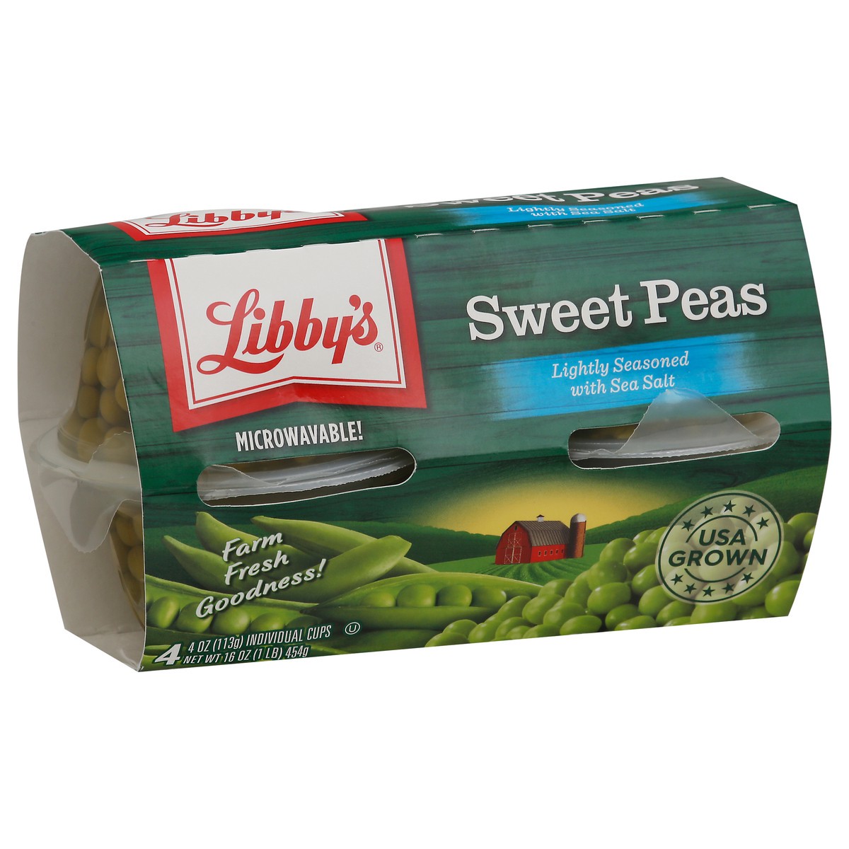 slide 3 of 9, Libby's Sweet Peas, 4 oz Cup, 4-Pack, 4 ct