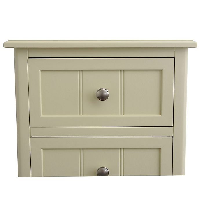 slide 3 of 3, Decor Therapy 3-Drawer Accent Table - Buttermilk, 1 ct