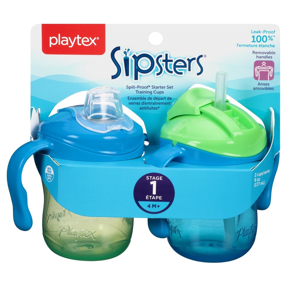 Playtex Sipsters Stage 1 Straw And Spout Trainer Sippy Cup Assorted