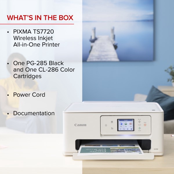 slide 7 of 10, Canon Pixma Ts7720 Wireless Home All-In-One Inkjet Color Printer, 1 ct