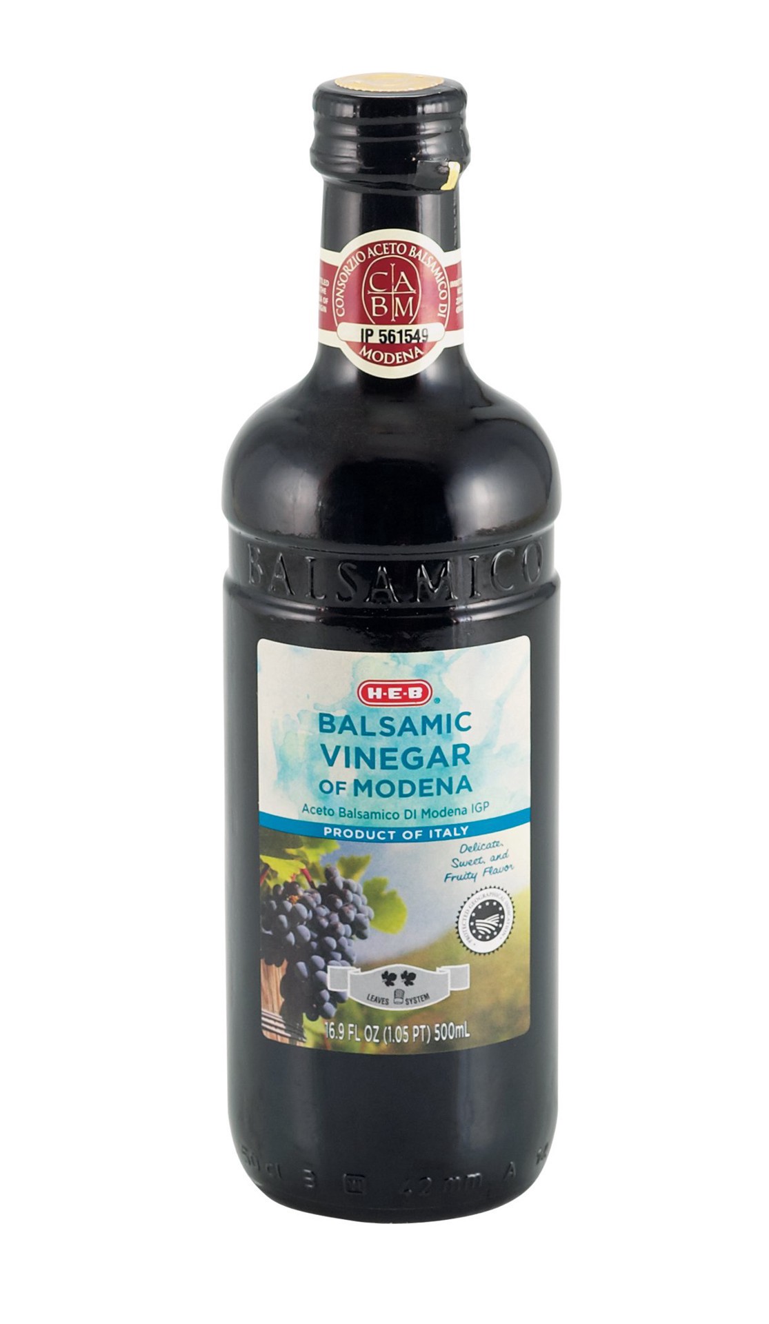 slide 1 of 1, H-E-B Balsamic Vinegar of Modena, 16.9 oz