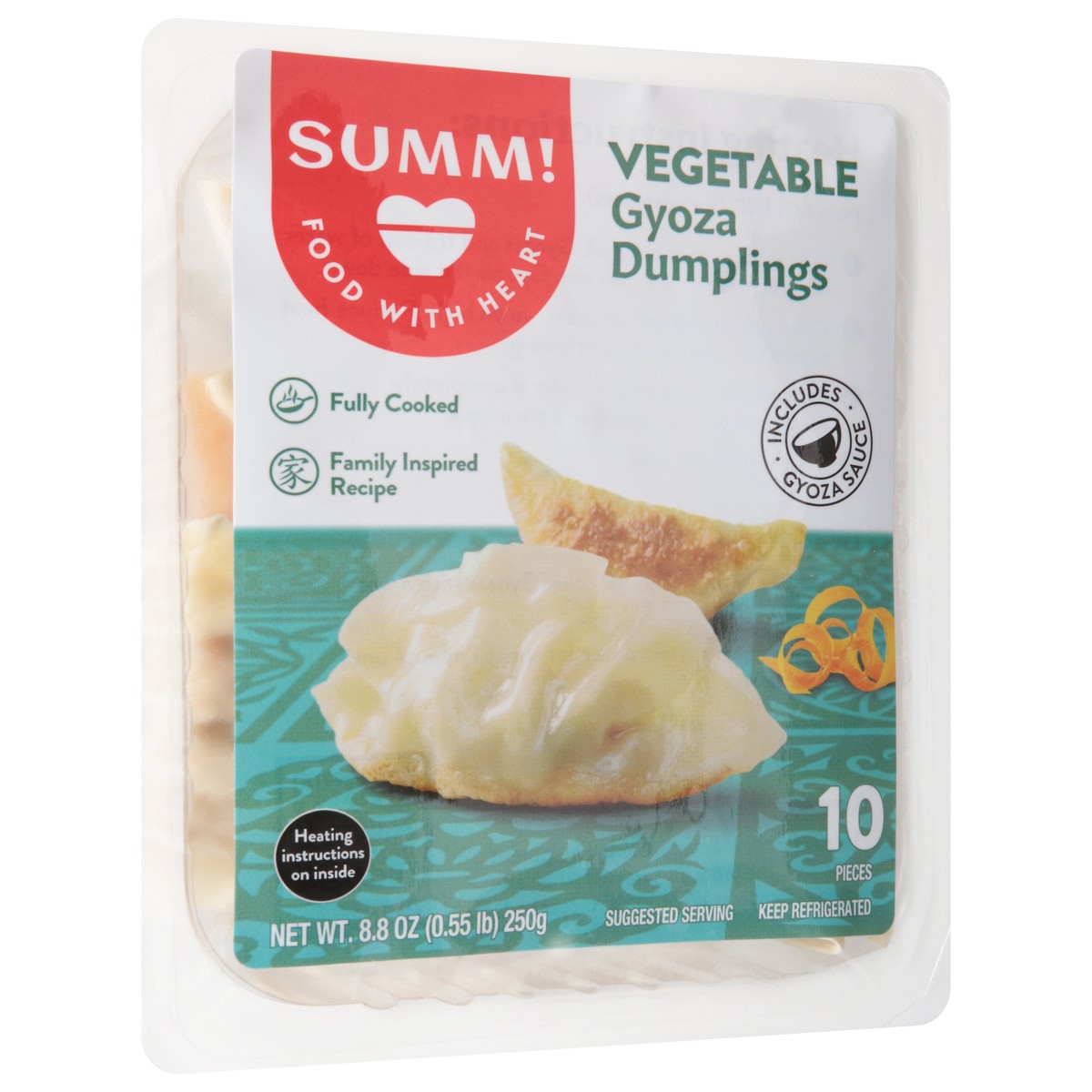 slide 8 of 13, SUMM! Vegetable Gyoza Dumplings 8.8 oz, 10 ct