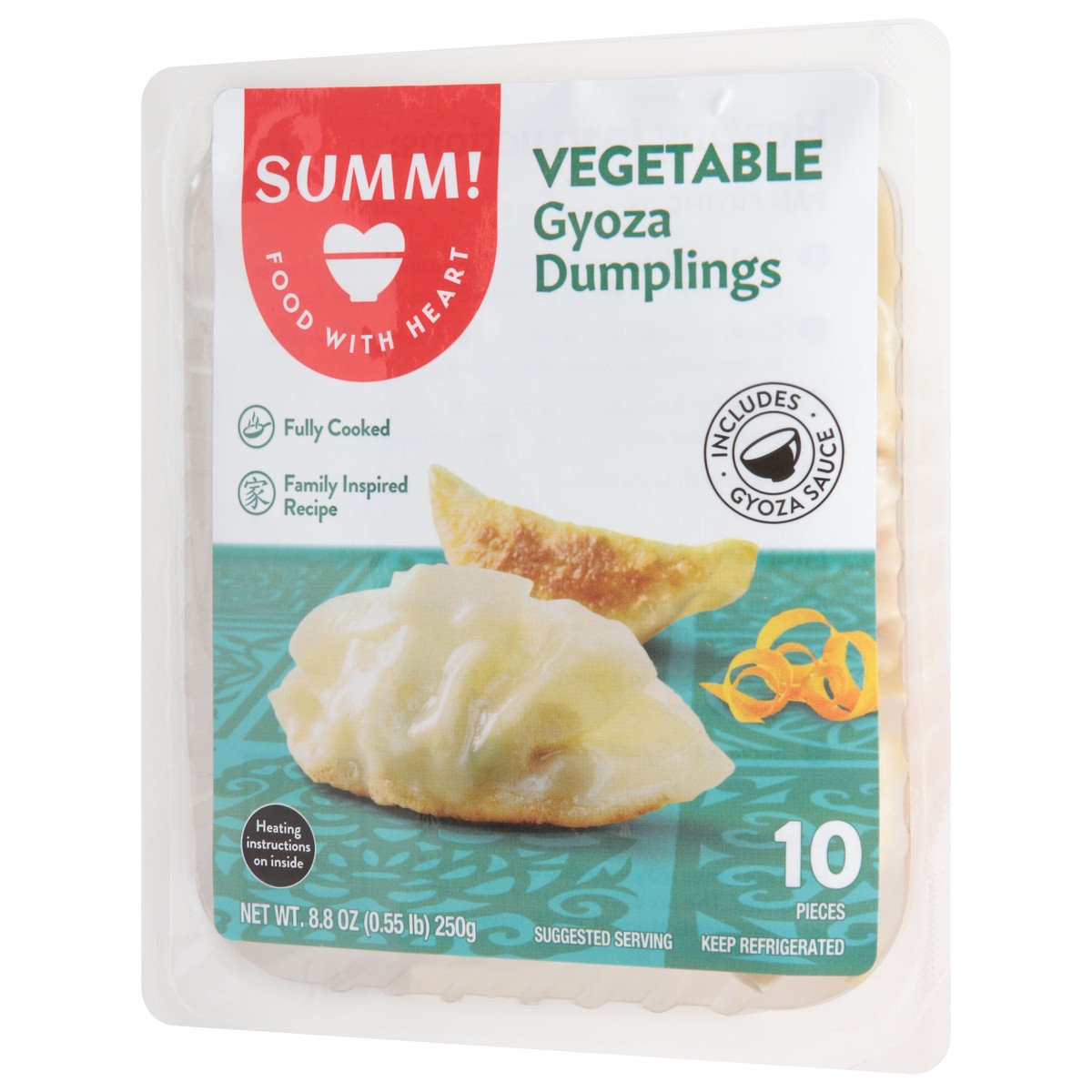 slide 13 of 13, SUMM! Vegetable Gyoza Dumplings 8.8 oz, 10 ct