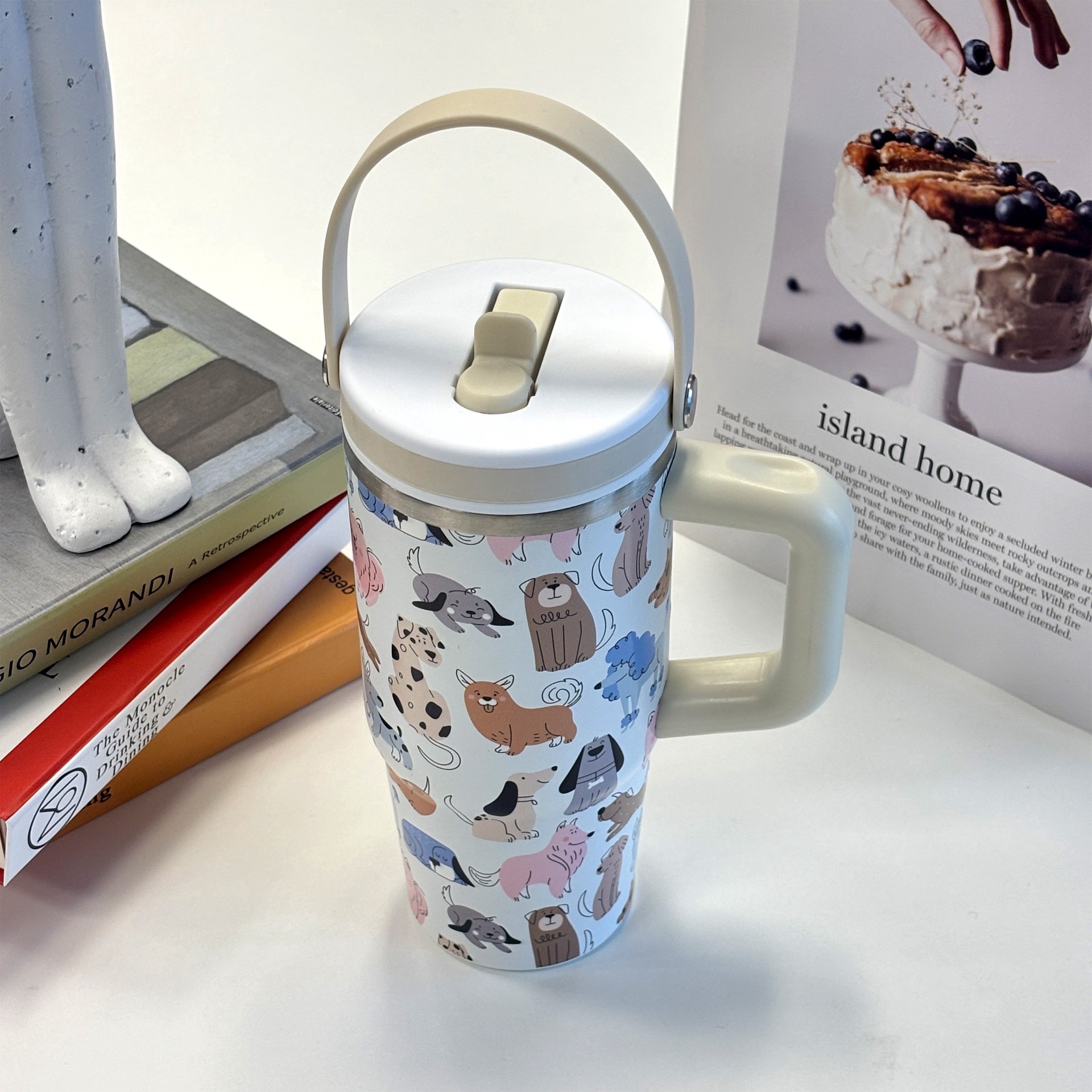 slide 4 of 4, 20oz. Dogs Stainless Steel Insulated Tumbler By Ashland, 20 oz