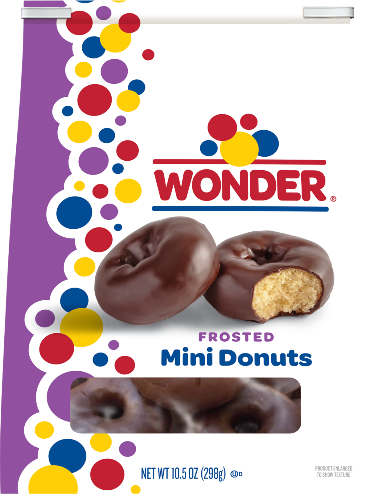 slide 1 of 1, Wonder Frosted Mini Donuts, Shareable Frosted Donuts, 10.5 oz Bag, 10.5 oz