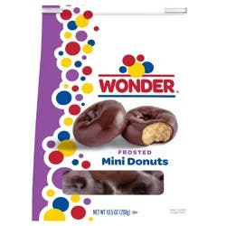 Wonder Frosted Mini Donuts, Shareable Frosted Donuts, 10.5 oz Bag