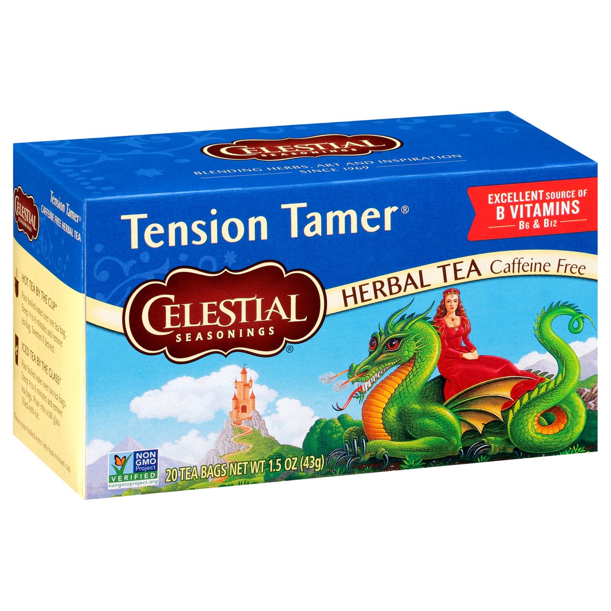 slide 2 of 8, Celestial Seasonings Tension Tamer Herbal Tea, 20 ct