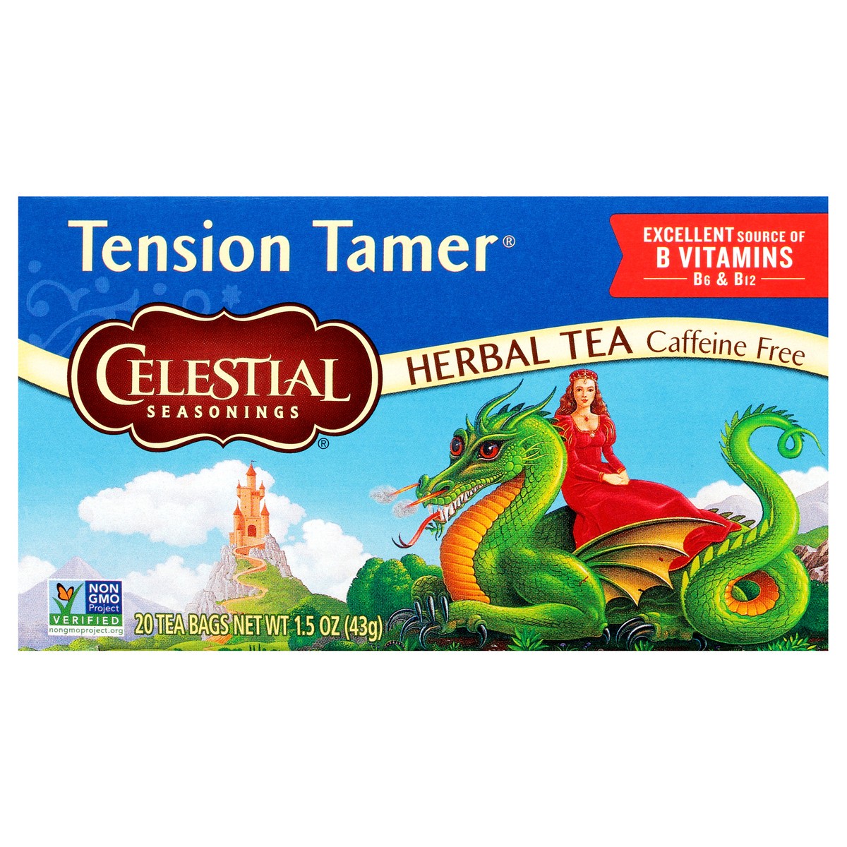 slide 1 of 8, Celestial Seasonings Tension Tamer Herbal Tea, 20 ct