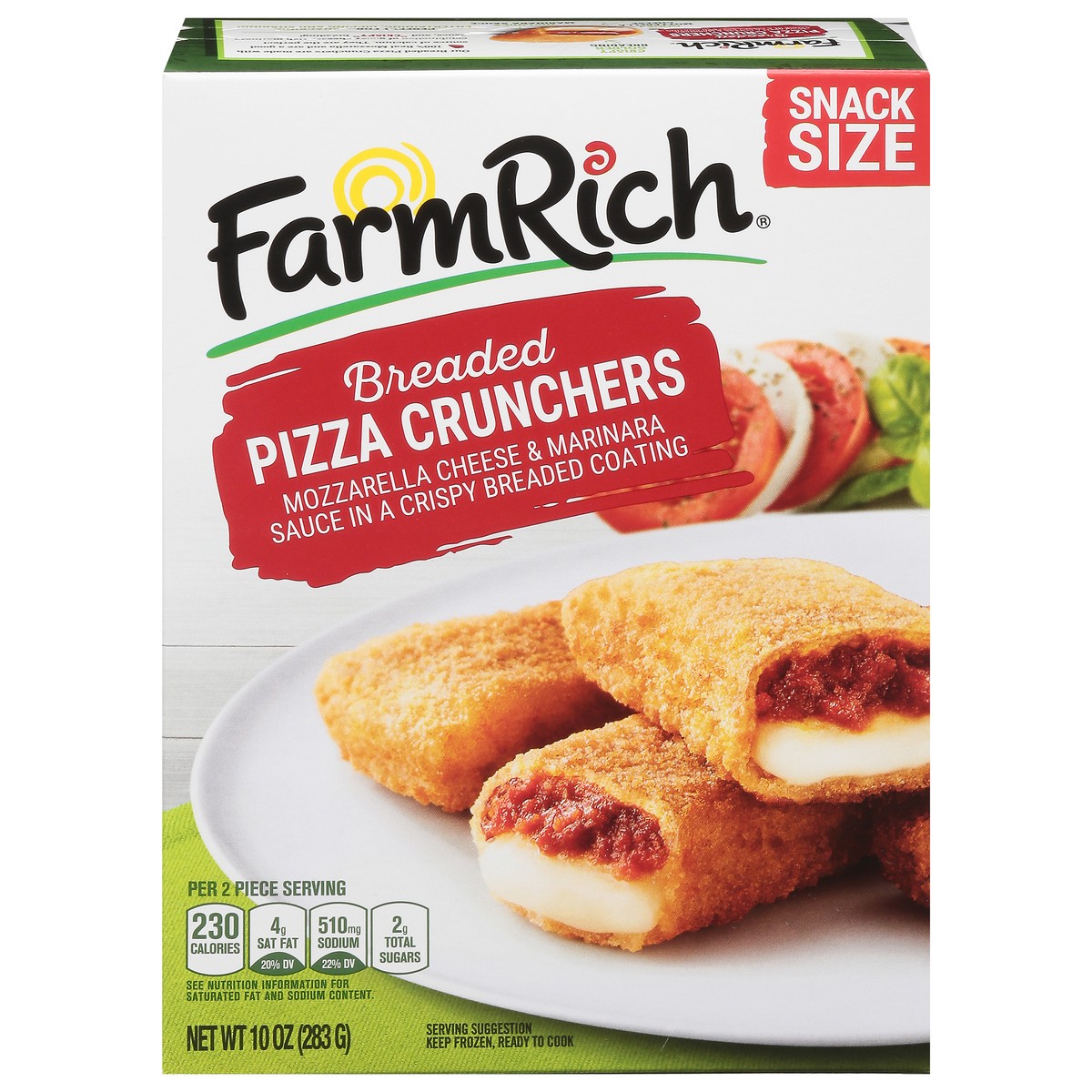 slide 11 of 16, Farm Rich Breaded Pizza Crunchers Snack Size 10 oz, 10 oz