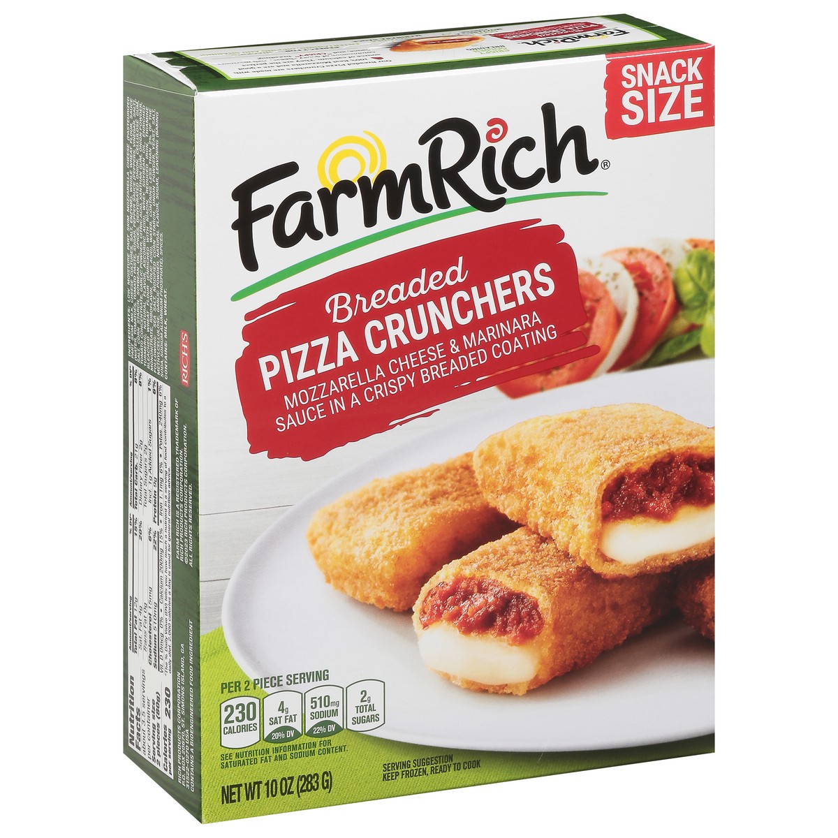slide 12 of 16, Farm Rich Breaded Pizza Crunchers Snack Size 10 oz, 10 oz