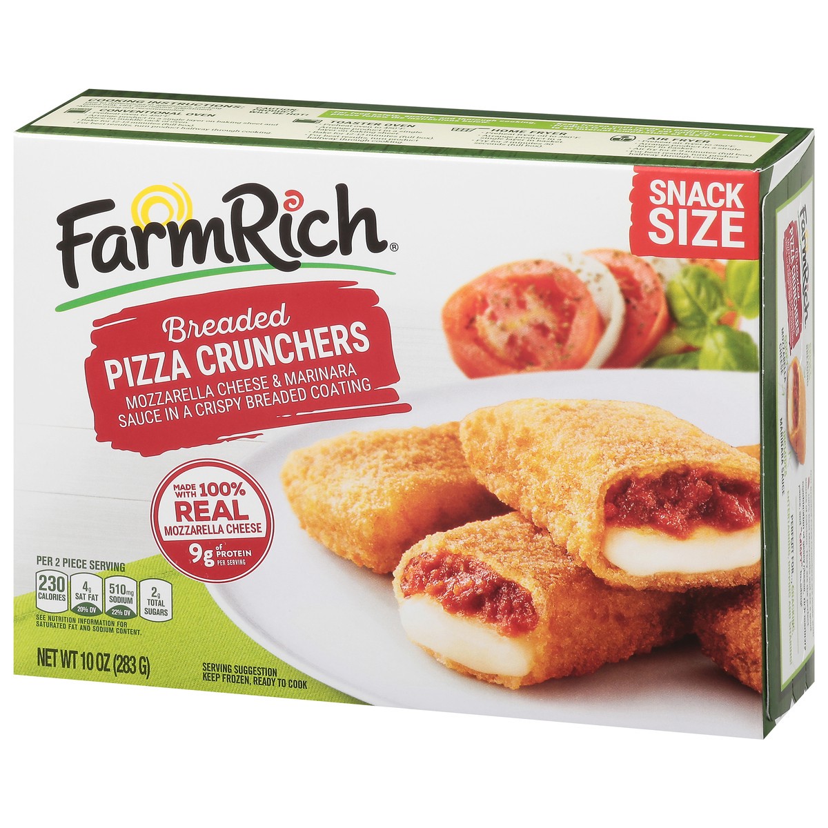 slide 14 of 16, Farm Rich Breaded Pizza Crunchers Snack Size 10 oz, 10 oz