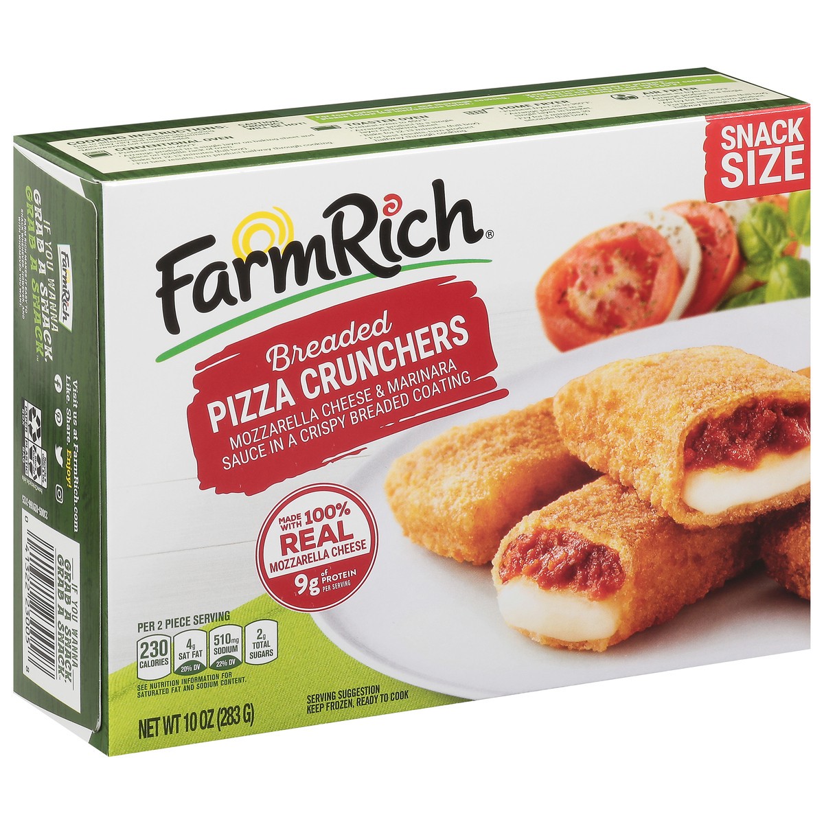 slide 3 of 16, Farm Rich Breaded Pizza Crunchers Snack Size 10 oz, 10 oz