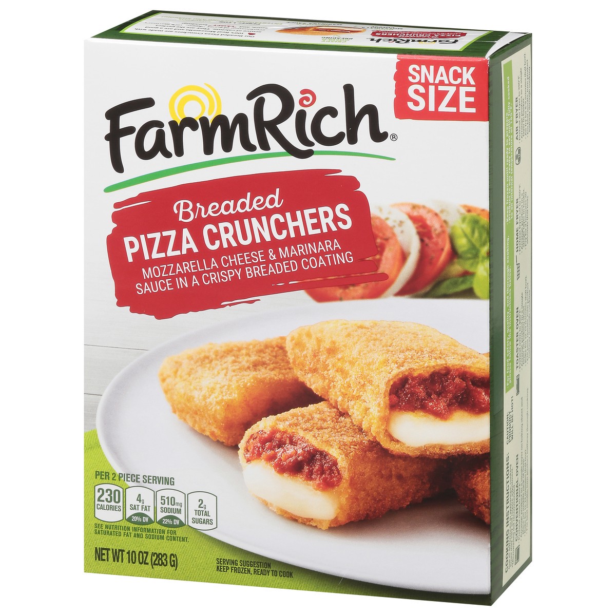 slide 2 of 16, Farm Rich Breaded Pizza Crunchers Snack Size 10 oz, 10 oz