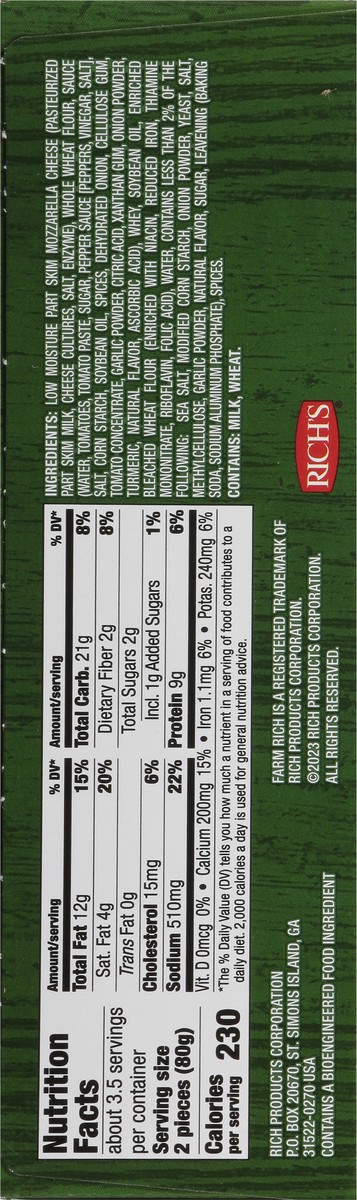 slide 16 of 16, Farm Rich Breaded Pizza Crunchers Snack Size 10 oz, 10 oz