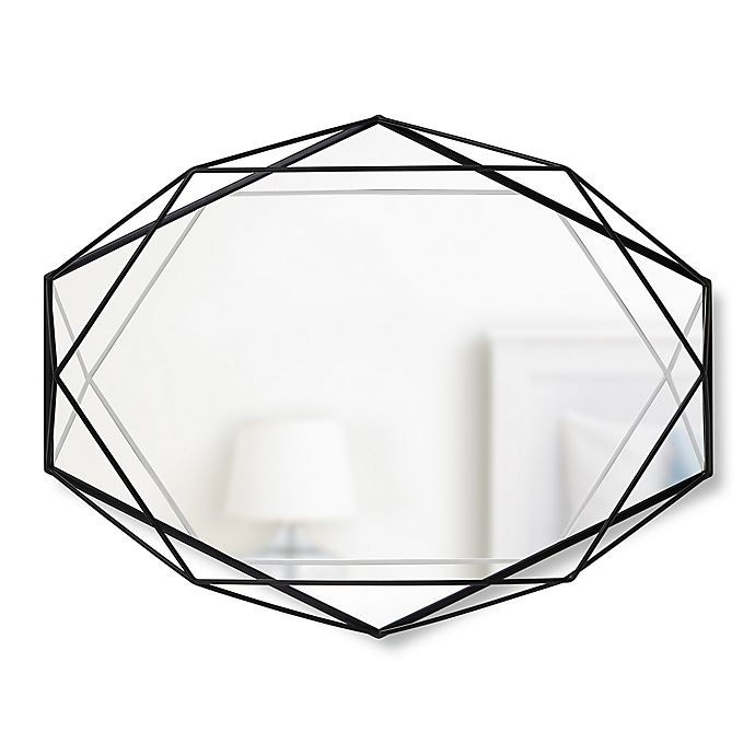 slide 1 of 1, Umbra Prisma Wall Mirror - Black, 24.5 in x 18.75 in
