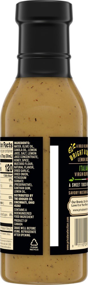 slide 3 of 4, Private Selection Lemon And Olive Oil Vinaigrette, 11.8 fl oz