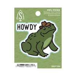 Stickers Northwest Howdy Frog Vinyl Sticker