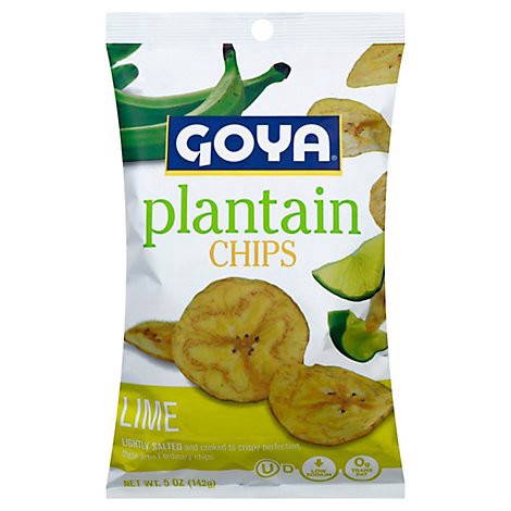slide 1 of 1, Goya Plantain Chips Lime Bag - 5 Oz, 5 oz