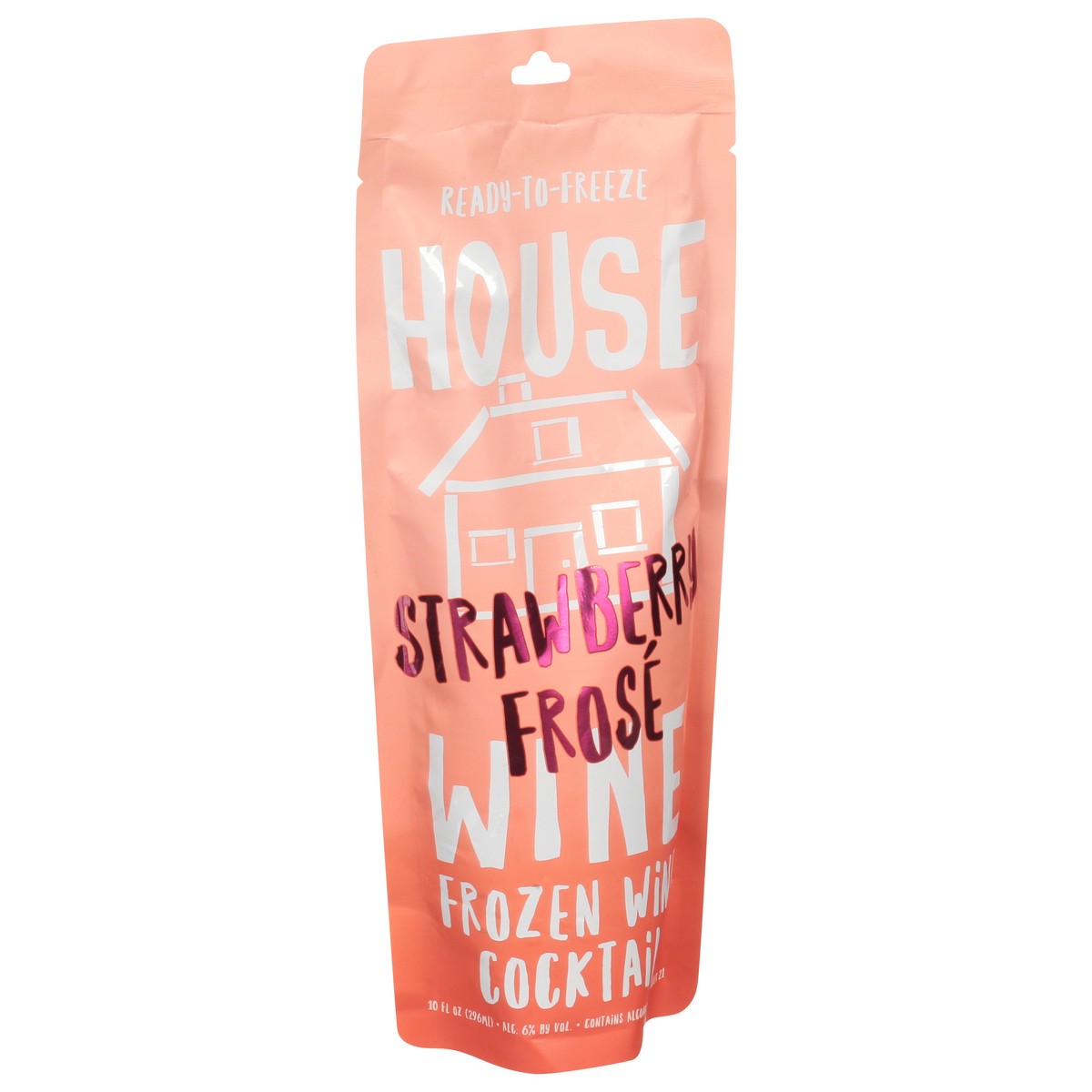 slide 12 of 13, House Wine Strawberry Frose Frozen Wine Cocktail 10 fl oz, 10 fl oz