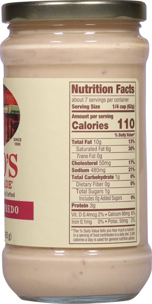 slide 6 of 12, Rao's Homemade Bacon Alfredo Sauce - 15 oz, 15 oz