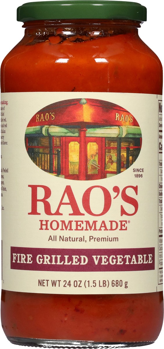 slide 2 of 13, Rao's Homemade Fire Grilled Vegetable Sauce - 24 oz, 24 oz