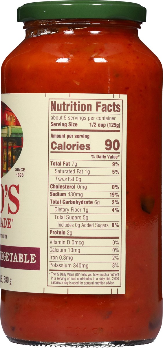 slide 6 of 13, Rao's Homemade Fire Grilled Vegetable Sauce - 24 oz, 24 oz