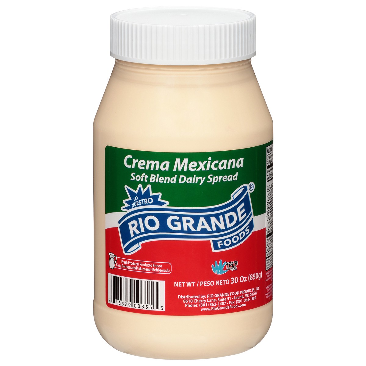 slide 7 of 13, Rio Grande Crema Mexicana Soft Blend Dairy Spread 30 oz, 30 oz