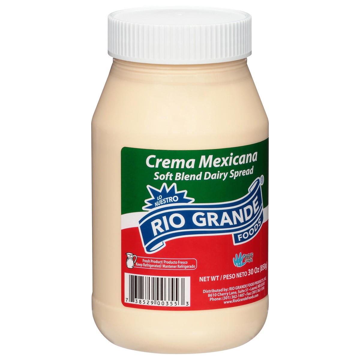 slide 11 of 13, Rio Grande Crema Mexicana Soft Blend Dairy Spread 30 oz, 30 oz