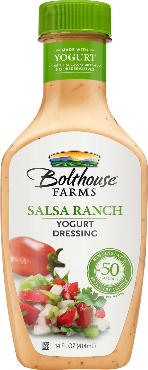 slide 2 of 7, Bolthouse Farms Dressing , Salsa Ranch Creamy Yogurt Dressing, 14 fl. oz., 14 oz