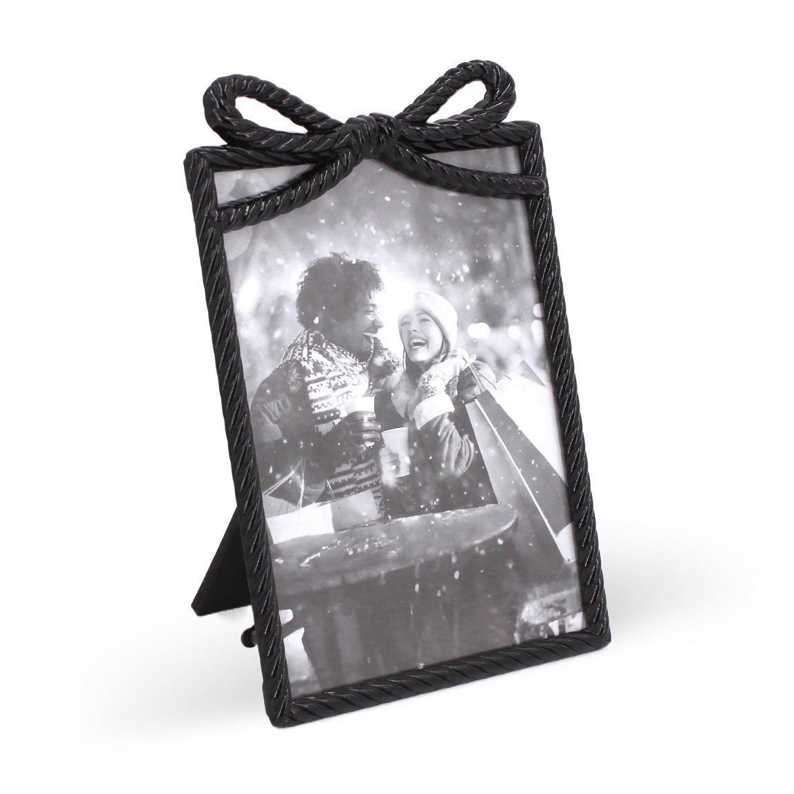 slide 3 of 3, 4" X 6" Rope With Bow Metal Frame By Studio Decor, 4 in x 6 in