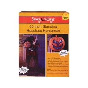 slide 1 of 1, Spooky Village Standing Headless Horseman, 1 ct