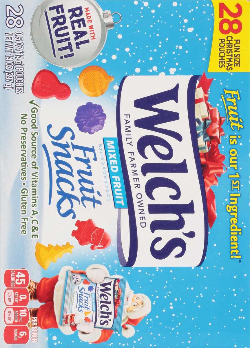 slide 9 of 9, Welch's Fun Size Mixed Fruit Snacks 28 - 0.5 oz Pouches, 28 ct