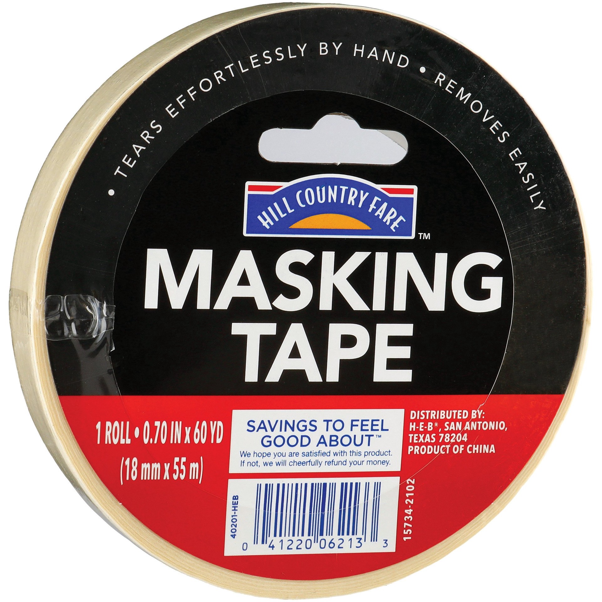slide 1 of 1, Hill Country Fare Masking Tape, 60 yd