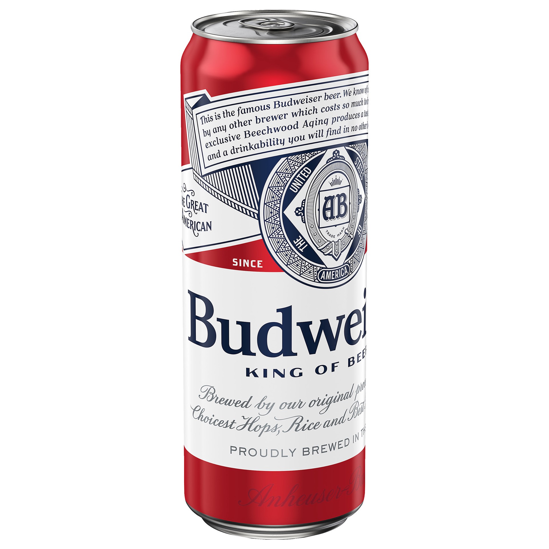 slide 1 of 13, Budweiser Beer, 25 FL OZ Can, 25 fl oz