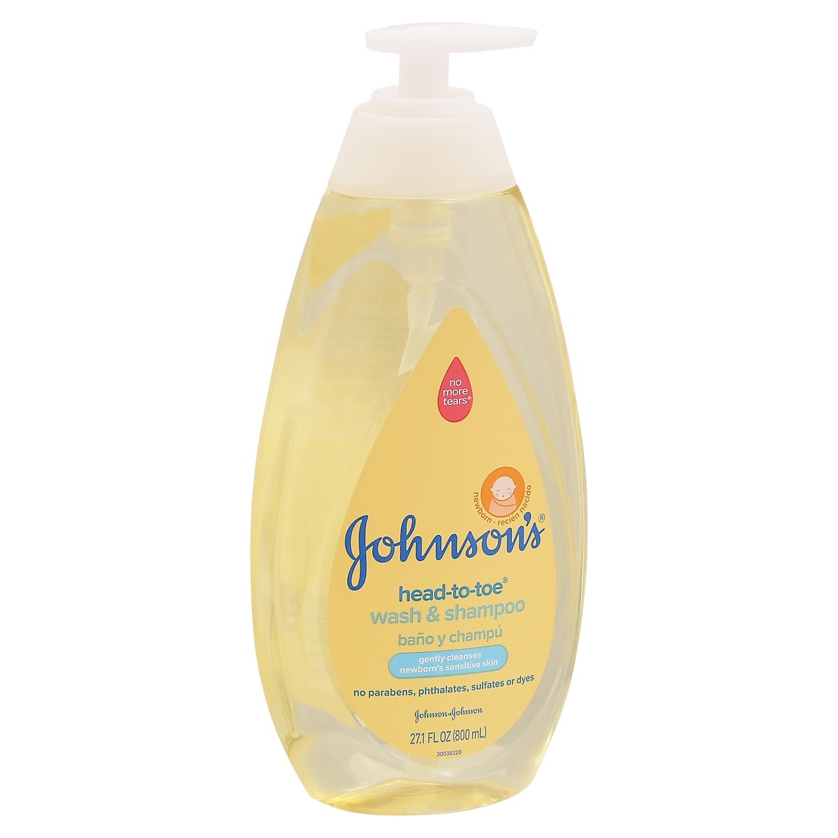 slide 1 of 1, Johnson's Head-To-Toe Gentle Baby Body Wash & Shampoo For Sensitive Skin - 27.1 fl oz, 27.1 fl oz