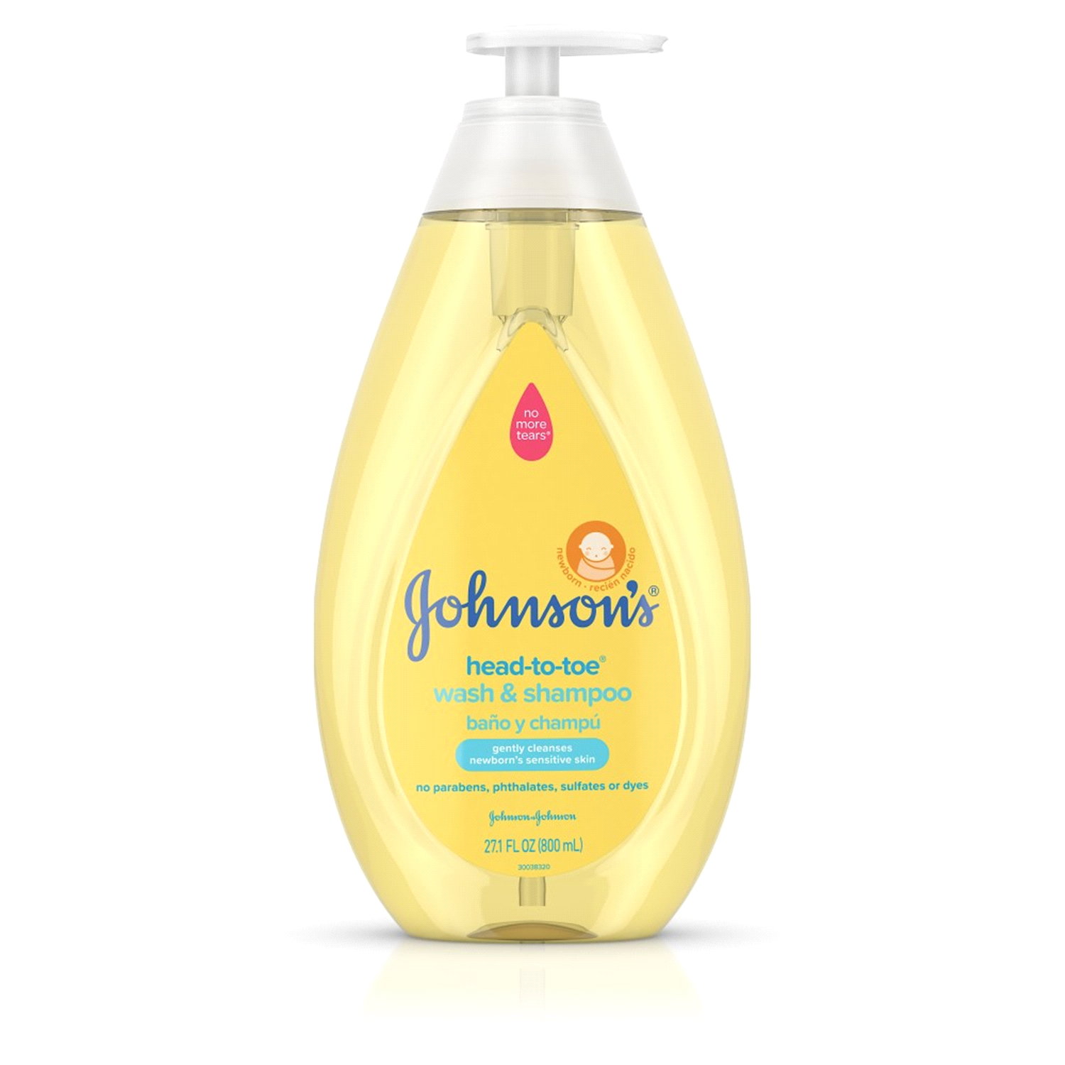 slide 1 of 4, Johnson's Head-To-Toe Gentle Baby Body Wash & Shampoo For Sensitive Skin - 27.1 fl oz, 27.1 fl oz