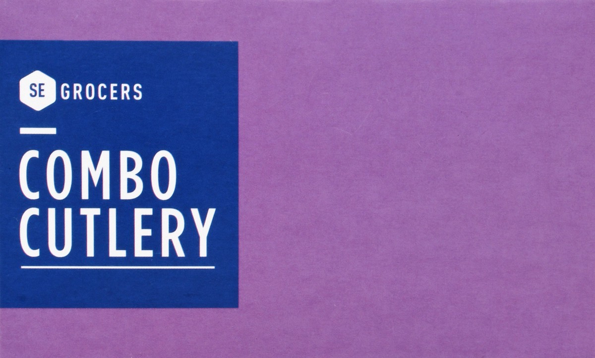 slide 9 of 11, SE Grocers Clear Combo Cutlery, 96 ct