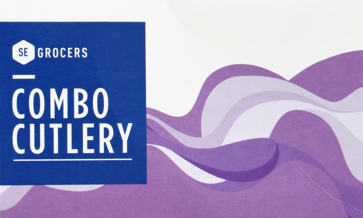 slide 10 of 11, SE Grocers Clear Combo Cutlery, 96 ct