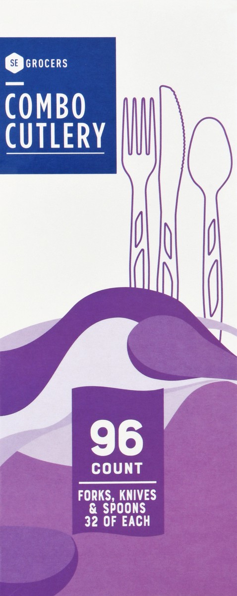 slide 5 of 11, SE Grocers Clear Combo Cutlery, 96 ct